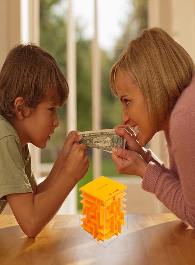 ThinkMax Money Maze Puzzle Box for Kids and Adults, Perfect Money Holder Maze Puzzle Gift Box (Orange) - Image 5